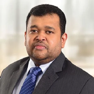 Portrait of K D A Perera, Chairman.